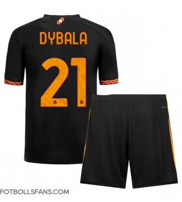 AS Roma Paulo Dybala #21 Replika Tredje Tröja Barn 2023-24 Kortärmad (+ Korta byxor)